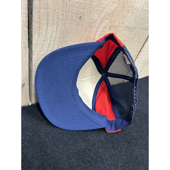 Vintage 1984 Los Angeles Olympics Snapback Mesh Hat/Cap Red White Blue USA - Picture 11 of 11